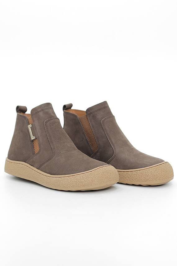 Hakiki Nubuk Deri Casual Kadın Bot - ZB0240 - 2
