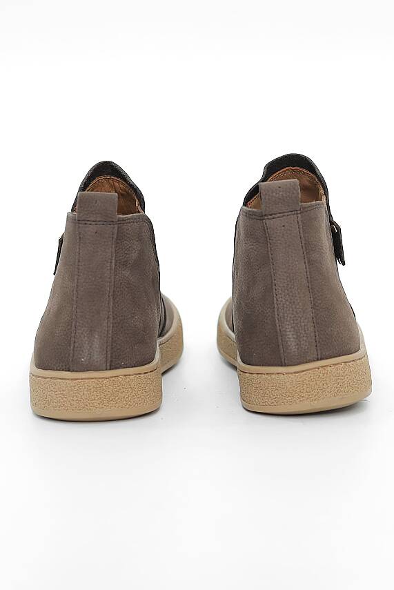 Hakiki Nubuk Deri Casual Kadın Bot - ZB0240 - 4