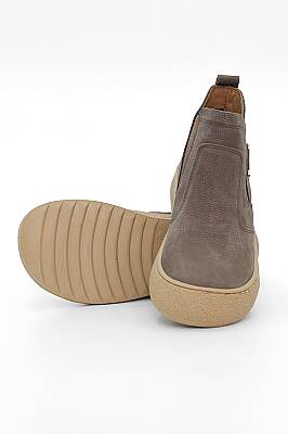 Hakiki Nubuk Deri Casual Kadın Bot - ZB0240 - 5